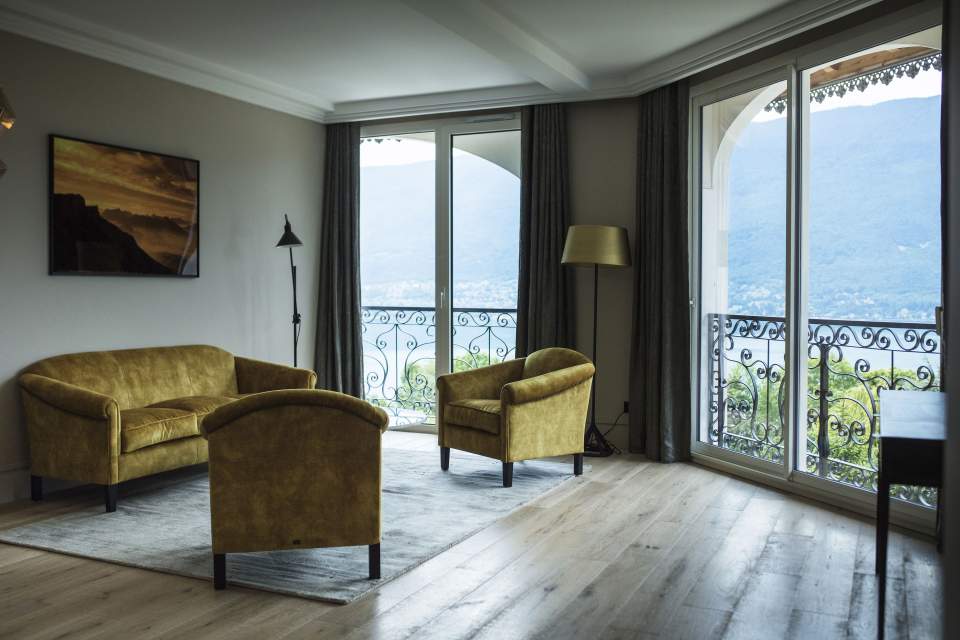 L'Incomparable · Hôtel de Charme et Luxe Aix-les-Bains, Lac du Bourget, vue